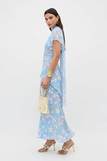 Evie -  Watercolour Floral Blue