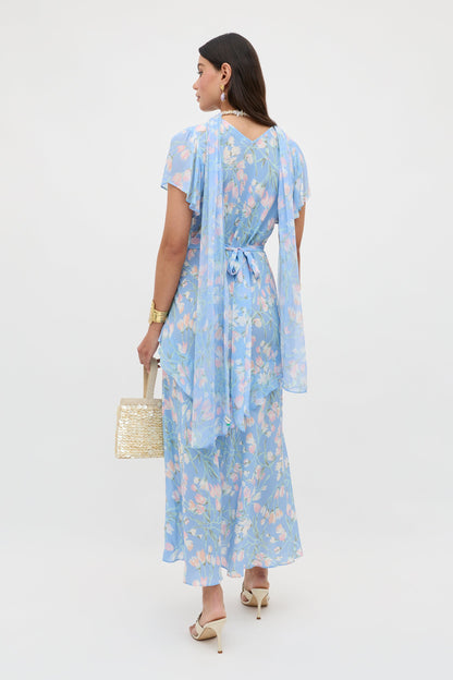 Evie -  Watercolour Floral Blue