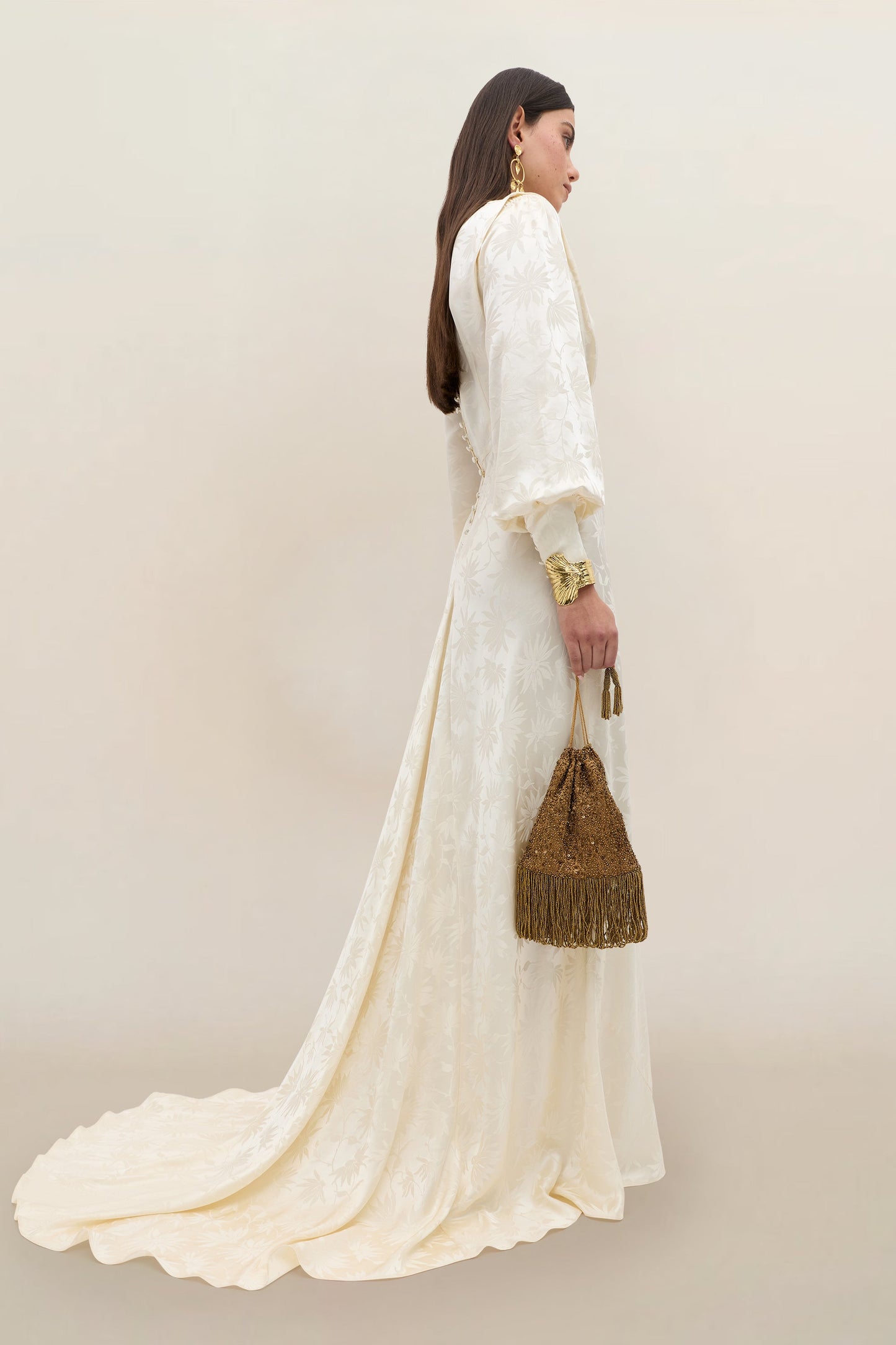 Clementine - Daisy Jacquard Champagne