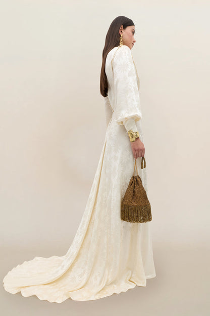 Clementine - Daisy Jacquard Champagne