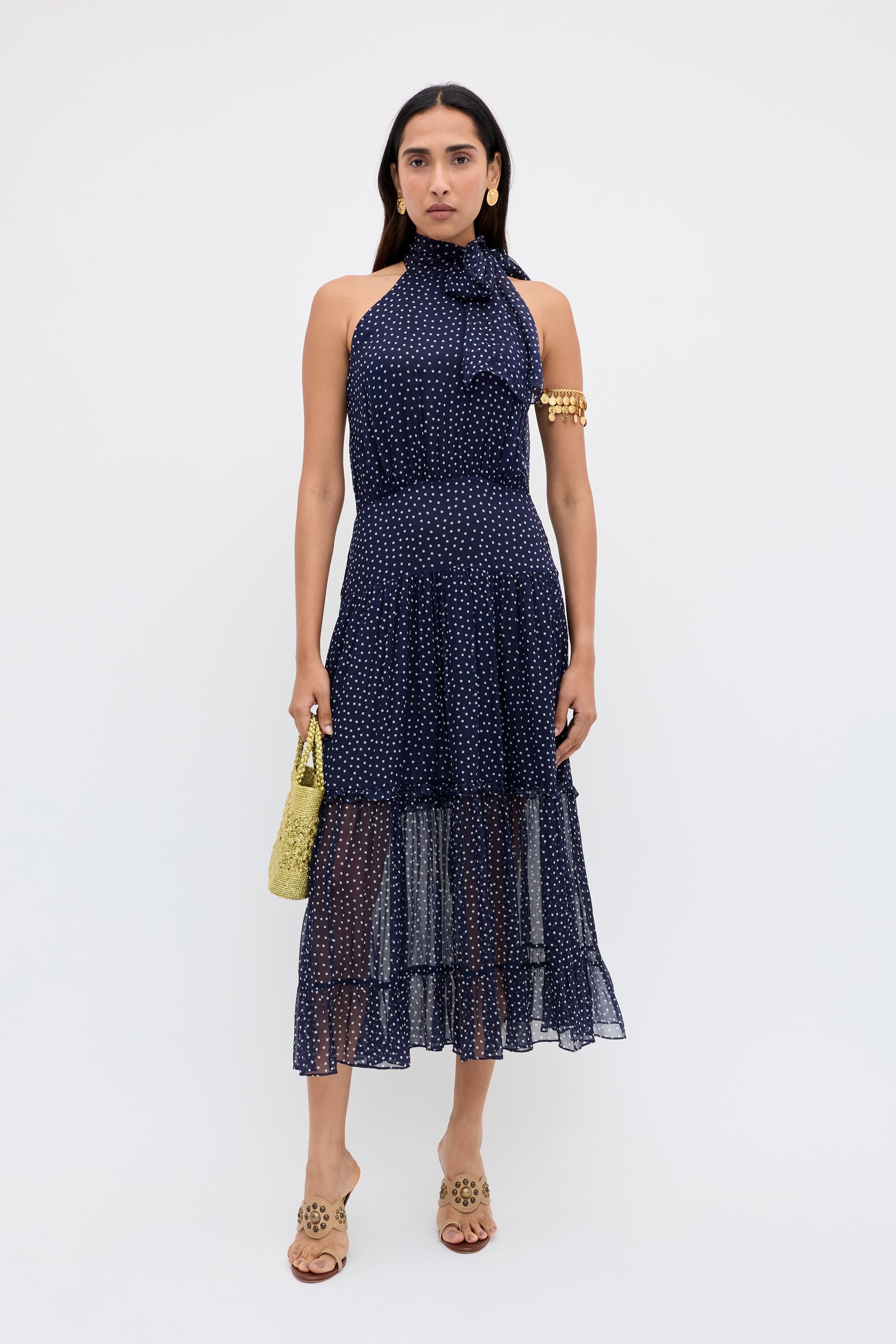 Abi - Mini Navy Polka Dot