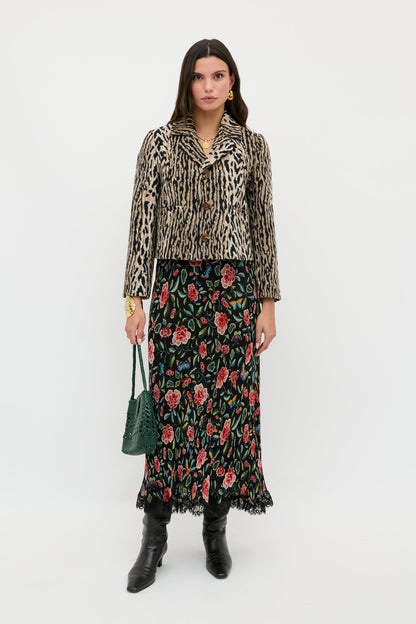 Clarice - Butterfly Floral Black