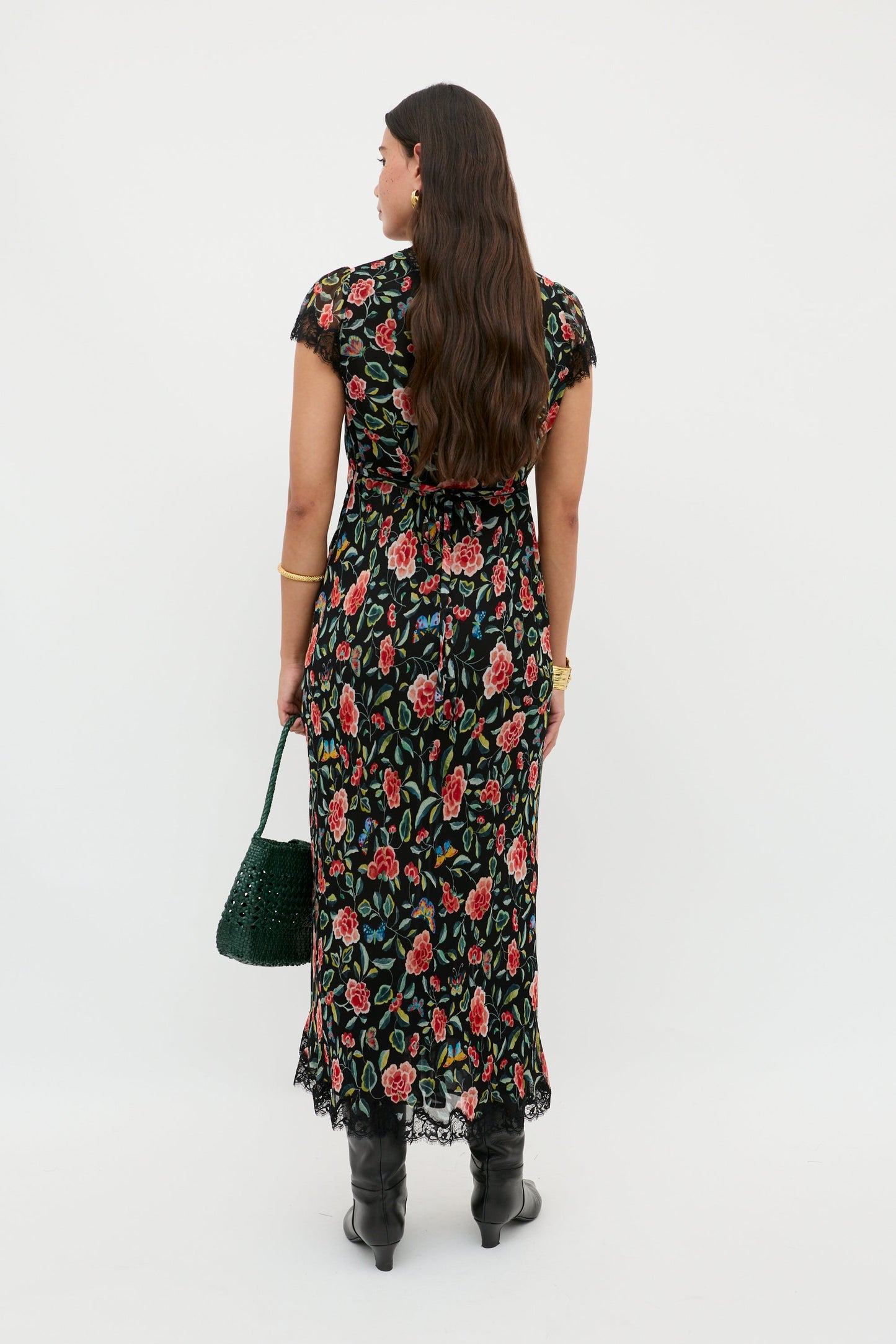 Clarice - Butterfly Floral Black