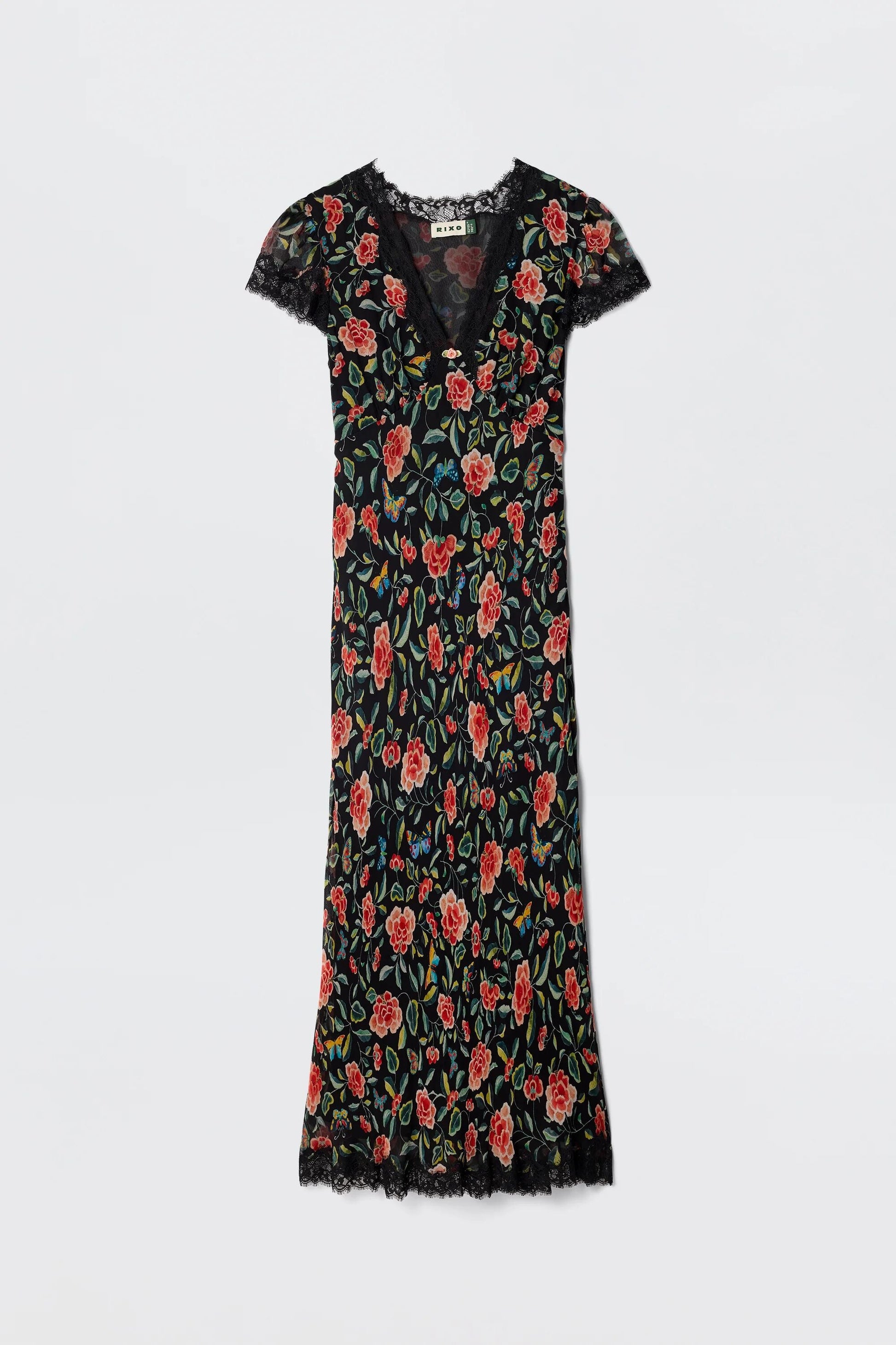 Clarice - Butterfly Floral Black