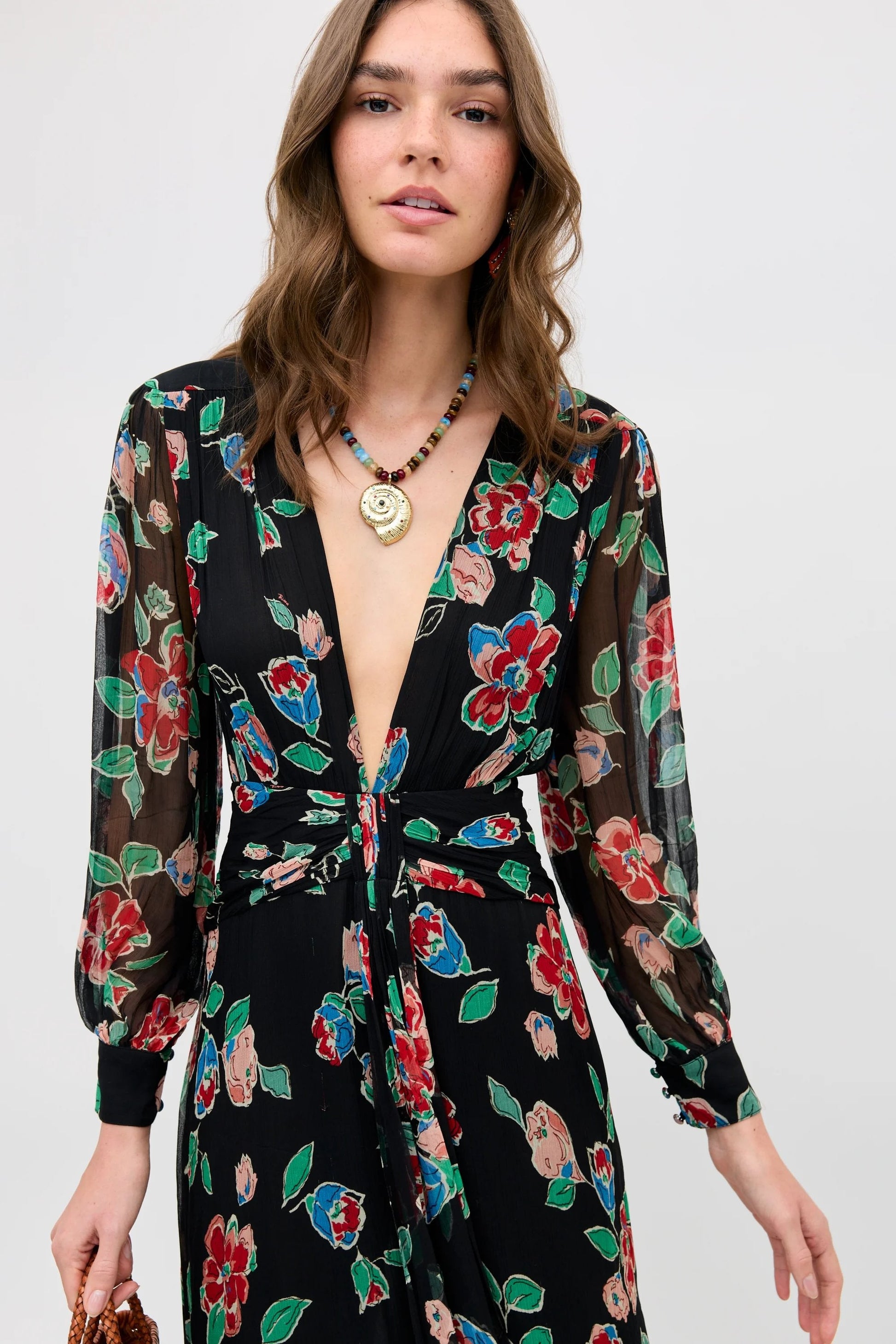 Meera - Kimmie Floral Charcoal