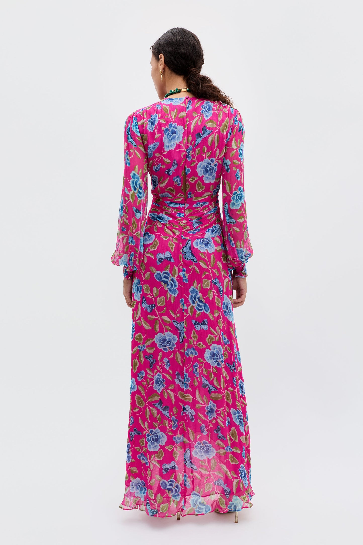 Meera - Butterfly Floral Magenta