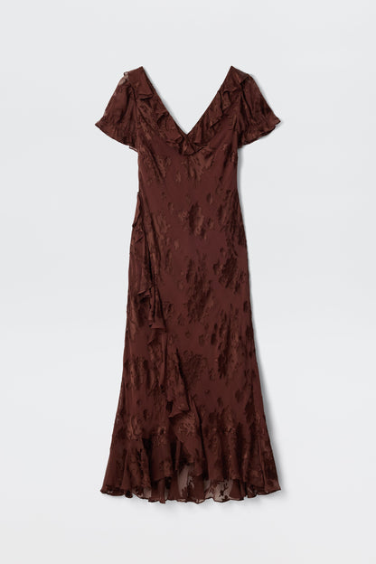 Clementina  -  Bouquet Devoré Brown