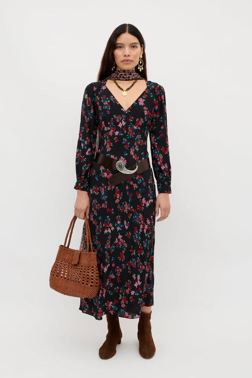 Mavis - City Floral Black