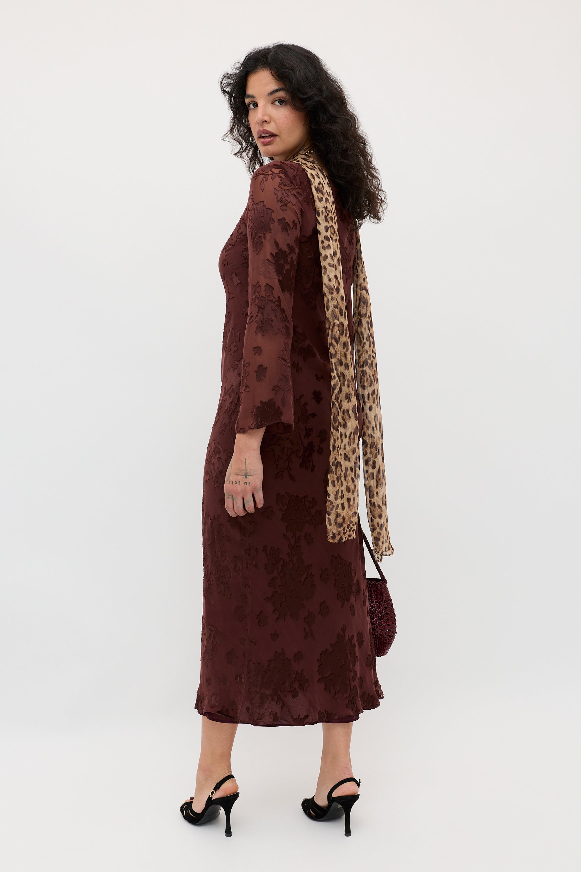 Noraya  -  Bouquet Devoré Brown