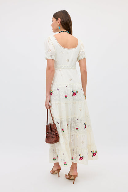 Cady - Spring Rose Embroidery Cream