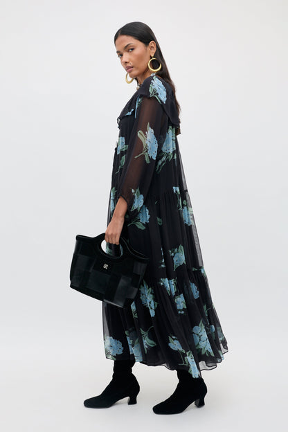 Lela - Peonies Scatter Charcoal