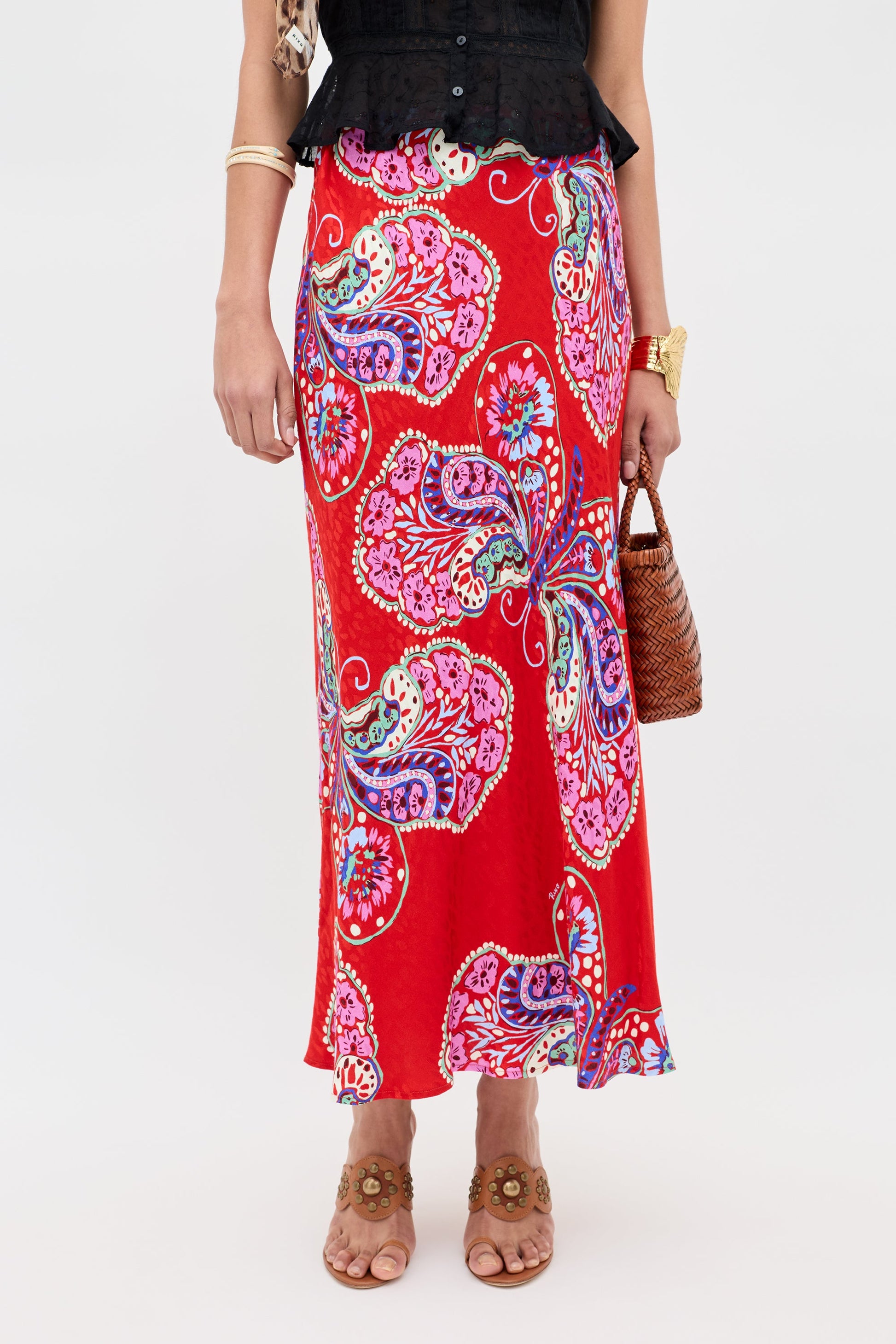 Kelly - Butterfly Bloom Jacquard Red
