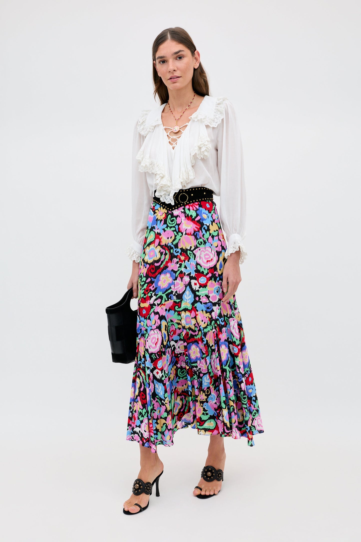 Libbie - Ikat Bloom Charcoal