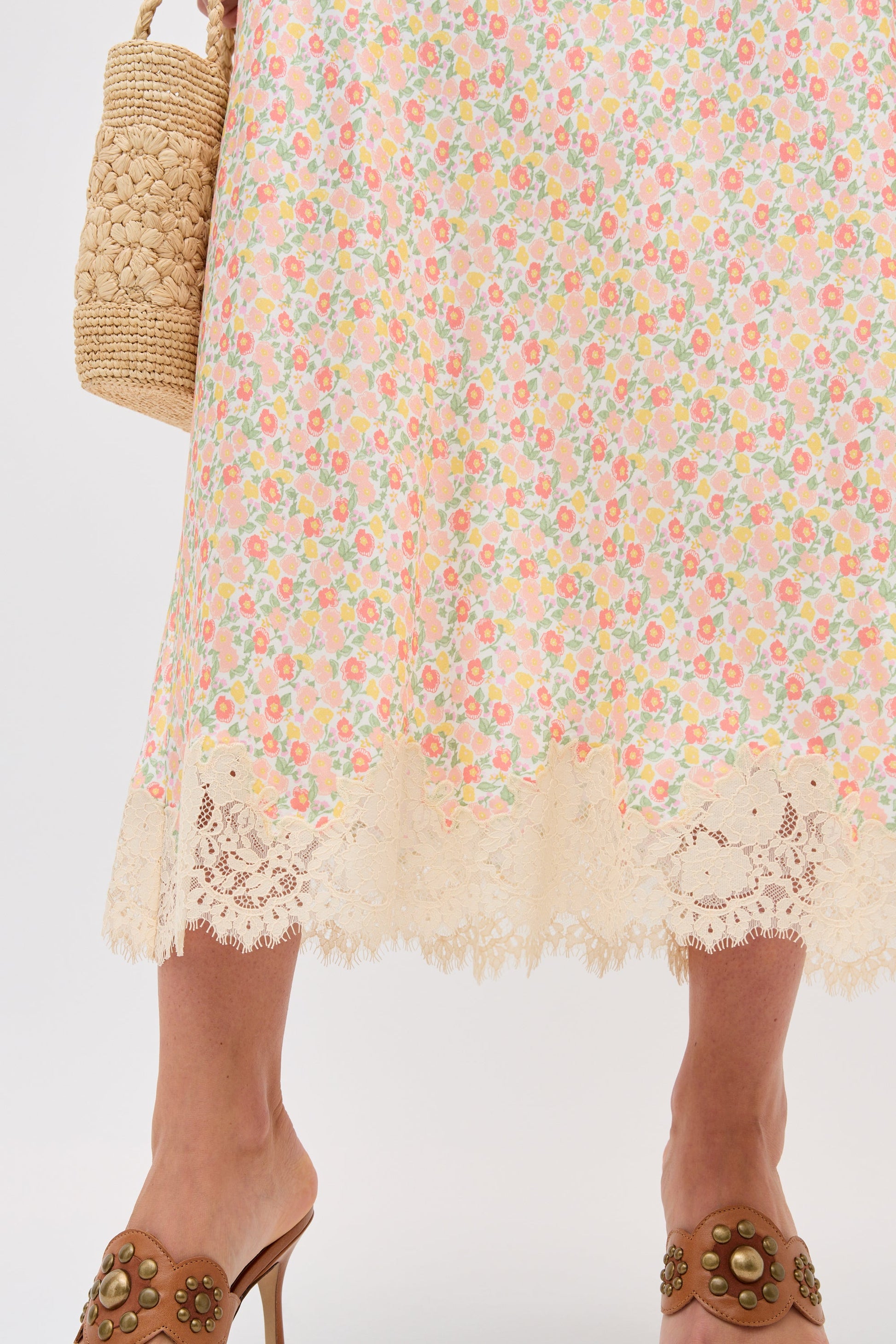 matilde skirt katie floral cream