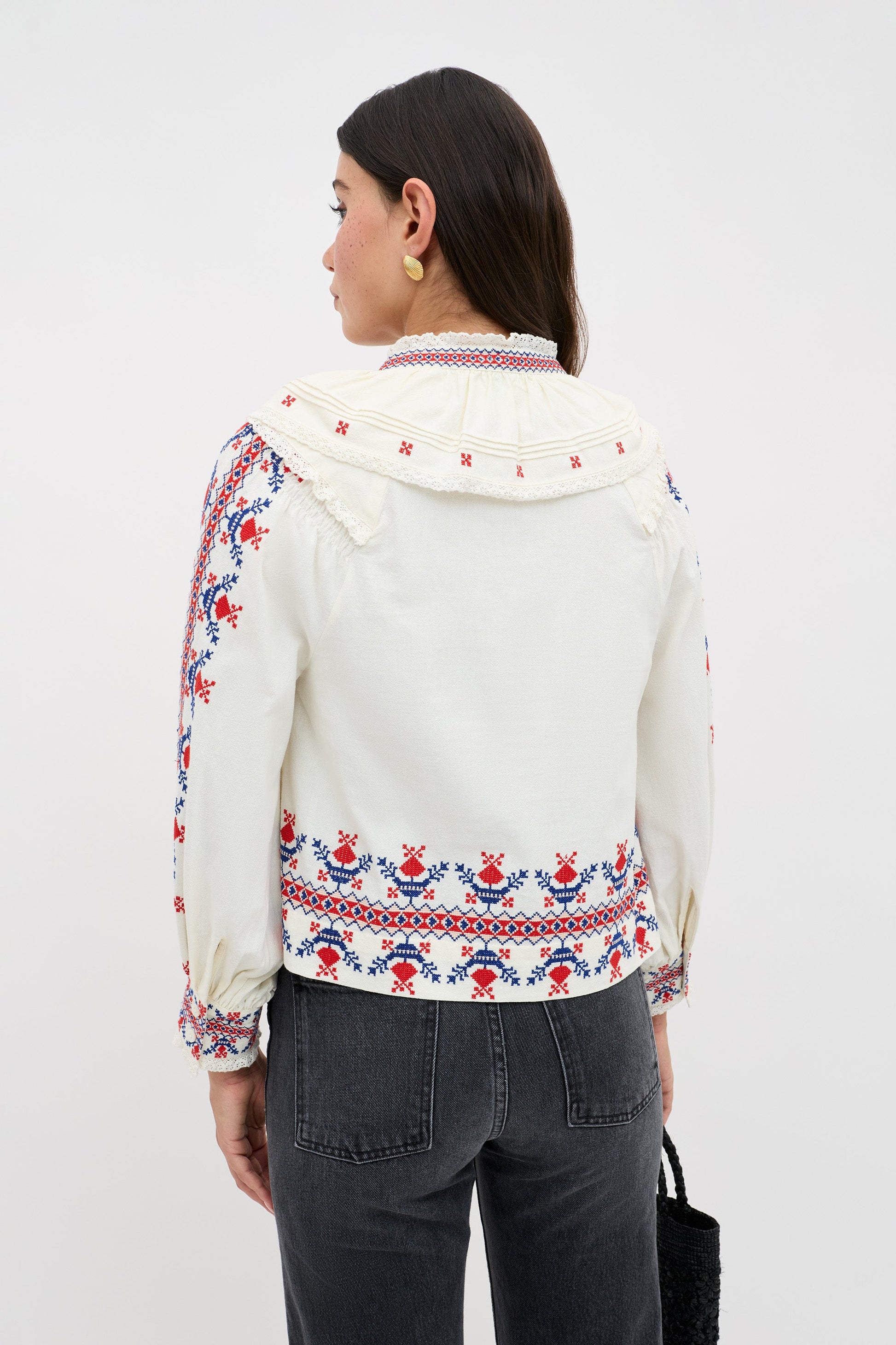Brisella - Gea Geo Embroidery Cream