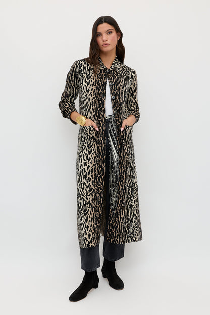 Jacoba  -  Bohemia Leopard Jacquard Brown