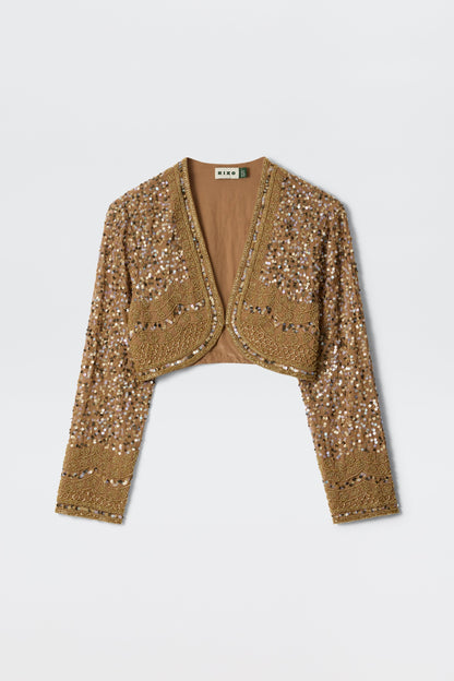 Cliona  -  Art Deco Embellishment Antique Gold