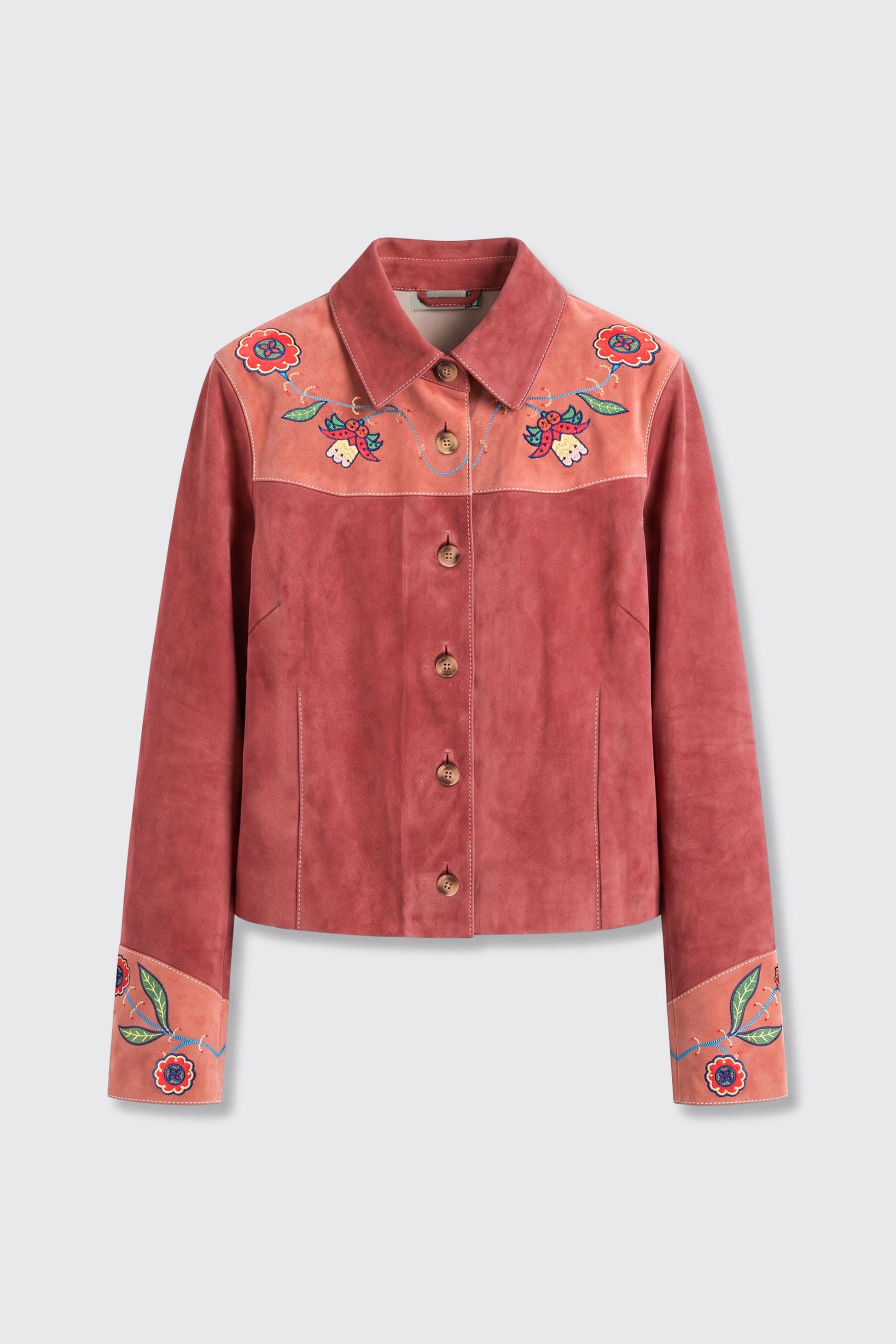 Karmen - Folk Bloom Appliqué Brown