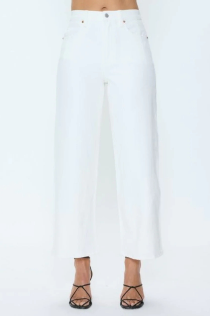 Kyra High Rise Bowed Ankle - Antique White