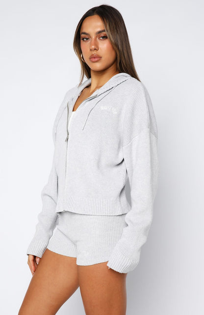 Floating By Knit Shorts Grey Marle