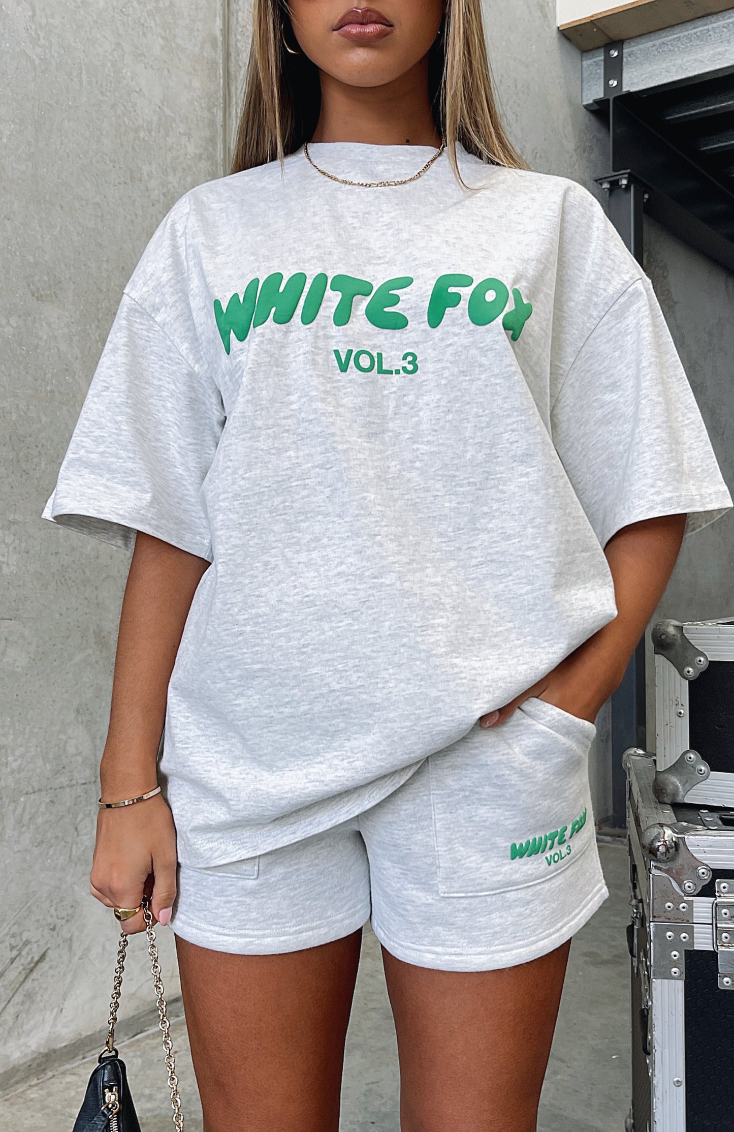 Offstage Oversized Tee Glacier Grey