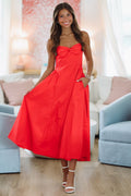 Destene Maxi Dress - Red