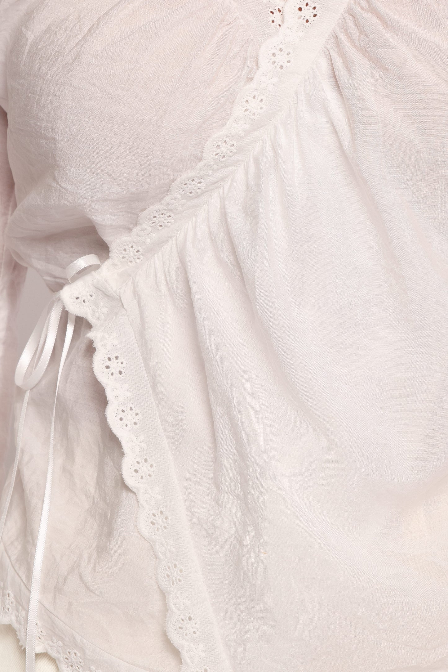 Adira Wrap Blouse - White