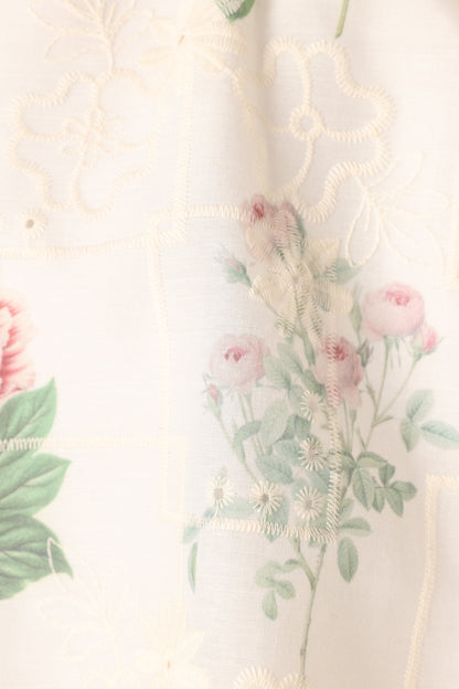 Willa Halterneck Top - White Floral